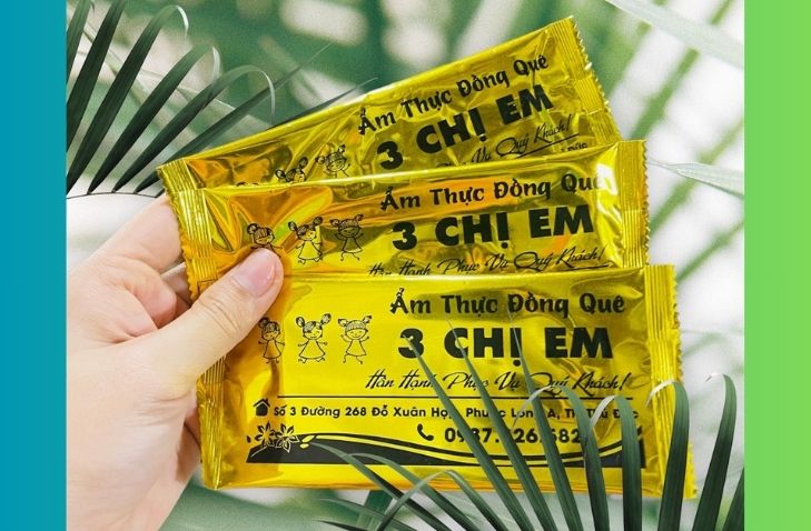 khăn lạnh in logo giá sỉ quán ăn 3 chị em