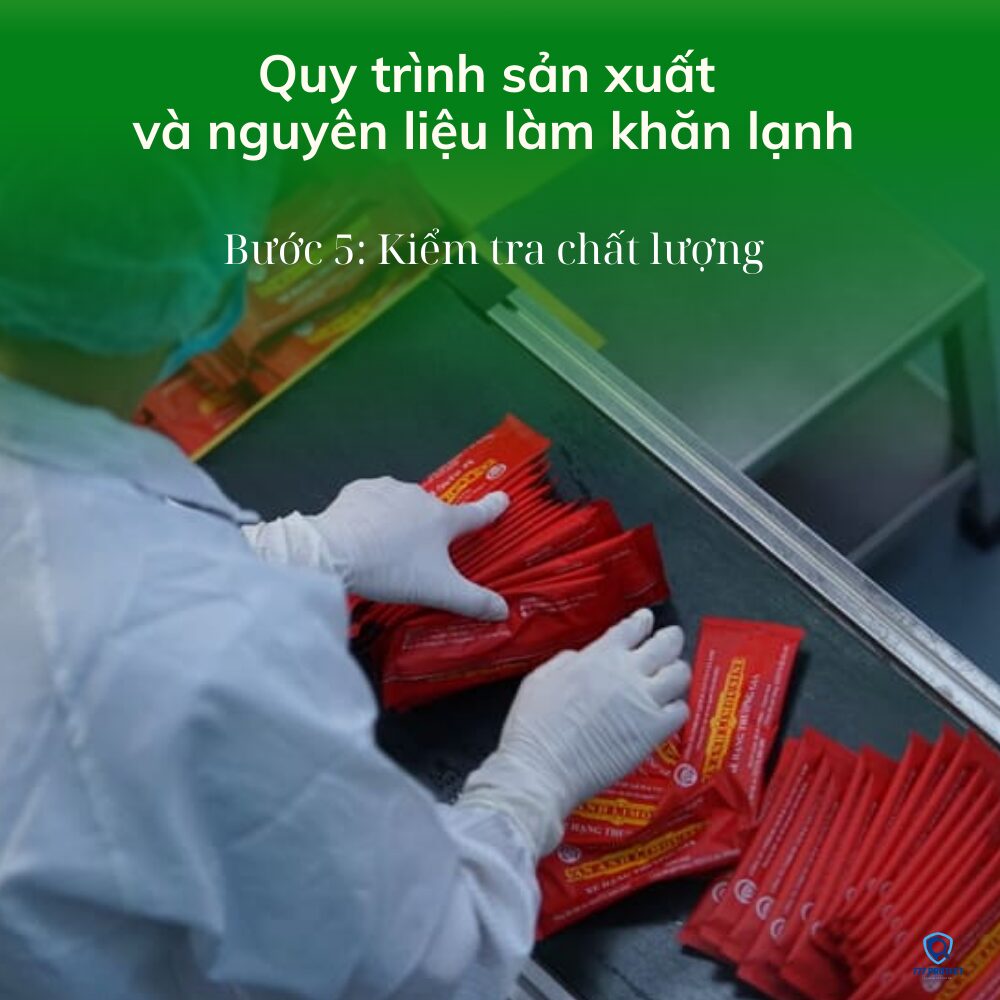 Kiểm tra chất lượng khăn lạnh sau sản xuất