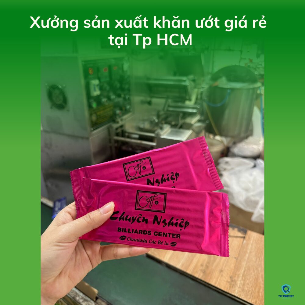 Xưởng sản xuất khăn ướt giá rẻ 