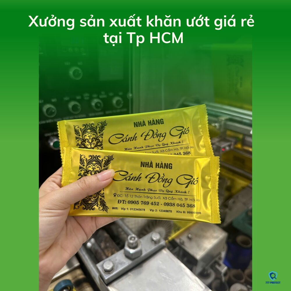 Xưởng sản xuất khăn ướt giá rẻ tại TPHCM